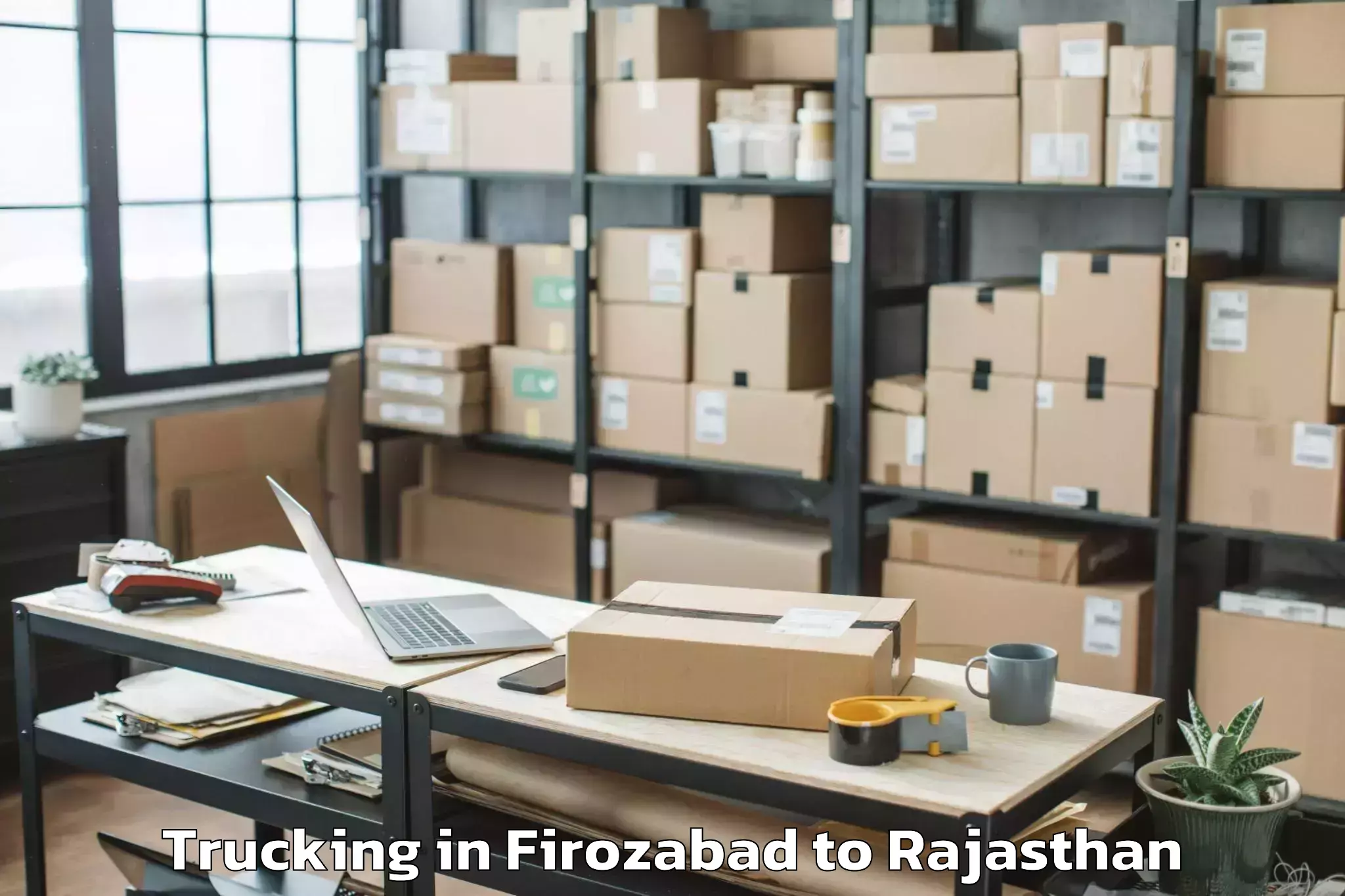 Easy Firozabad to Kishangarh Bas Trucking Booking